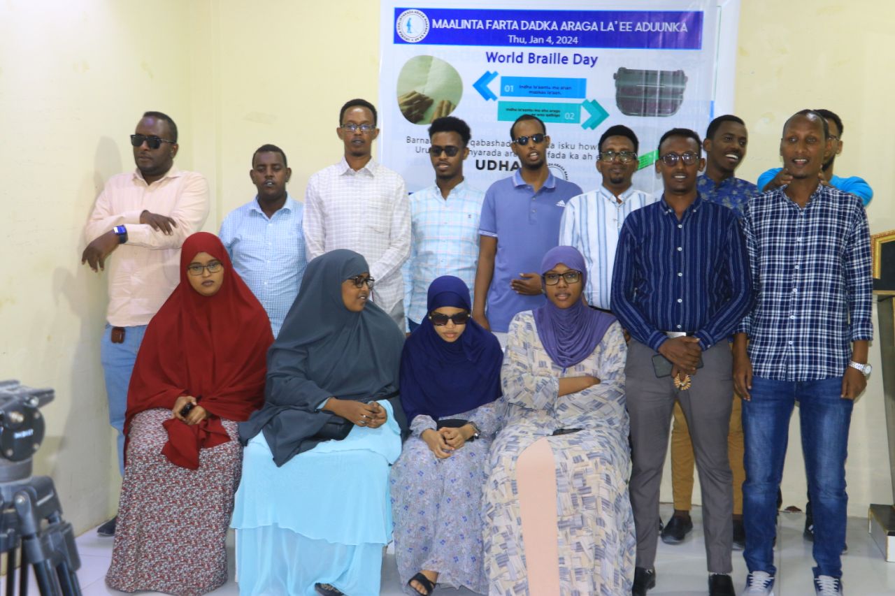 Somali visually impaired youth organization held the Braille Day event in Mogadishu